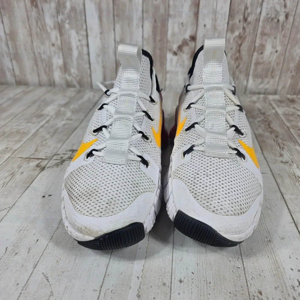 Nike Free Metcon 3 Womens Training Shoes White Yellow CJ6314-181 Womens 9.5